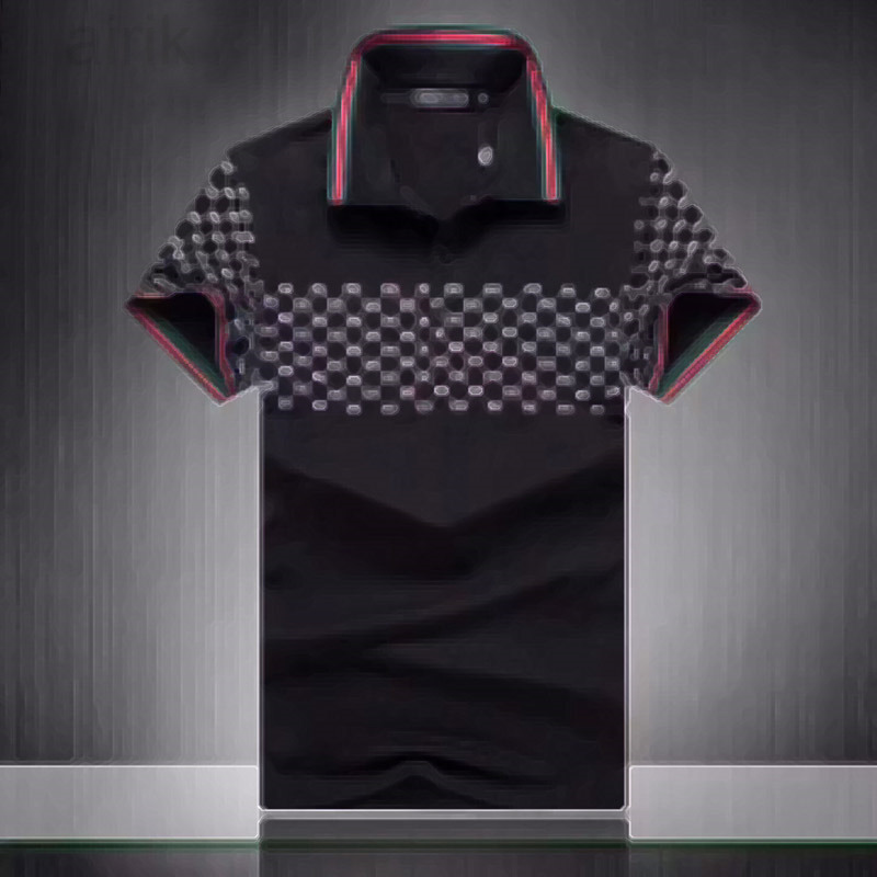 

Designs Summer Brand Clothes Luxury Designer PoloShirts Men Casual Polo Fashion Snake Bee Print Embroidery T Shirt High Street Mens Polos M-3XL, 02
