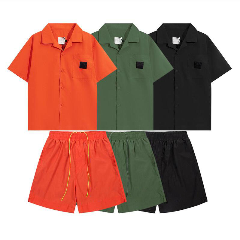 

Summer Mens womens casual tracksuits fashion tops short sleeved shirt sets Sweat suits designer T-shirts shorts beach vacation full letters suit plus size M-XL22, Ivory