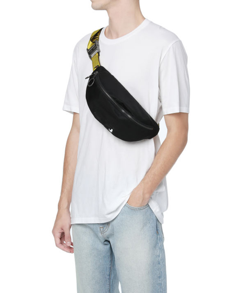 

Mobile phone package Brand MINI Men off Yellow chest bag 2021ss canvas belt high white Shoulder Bag skateboard multi purpose satchel Shoulderr Bags, Black