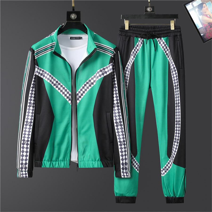 

Designer brand Golden velvet Tracksuits logo Mens Casual Street Leisure Fashion Streetwear Pullover Sweatshirts long sleeves coat and pants set LM-3XLQ021