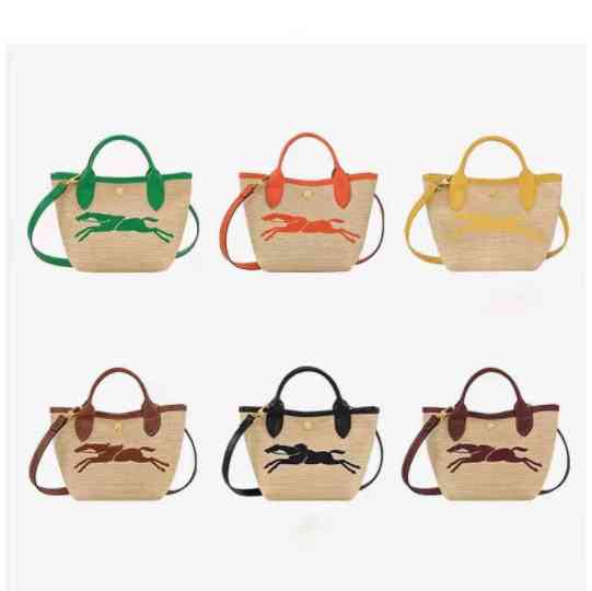 

Long Straw Beach Champ Bag Summer Brand Designer Wallet Women Handbag Shoulder Bucket Luxury Crossbody Female Purses 220416, Burgundy