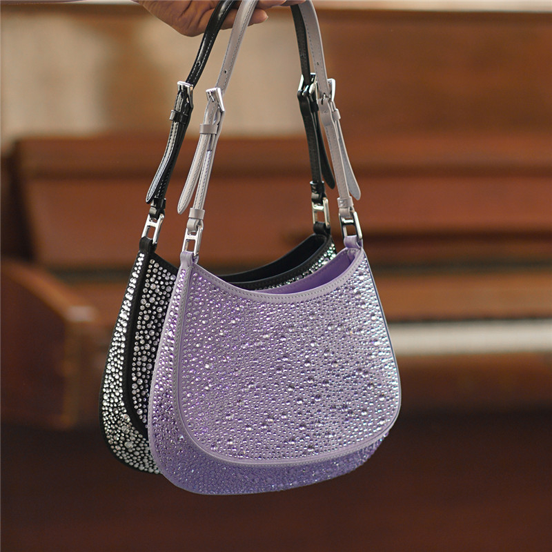 

Women handbags Cleos diamonds bag Crossbody Hobo designer Shoulder bags Tote female purses, Pink