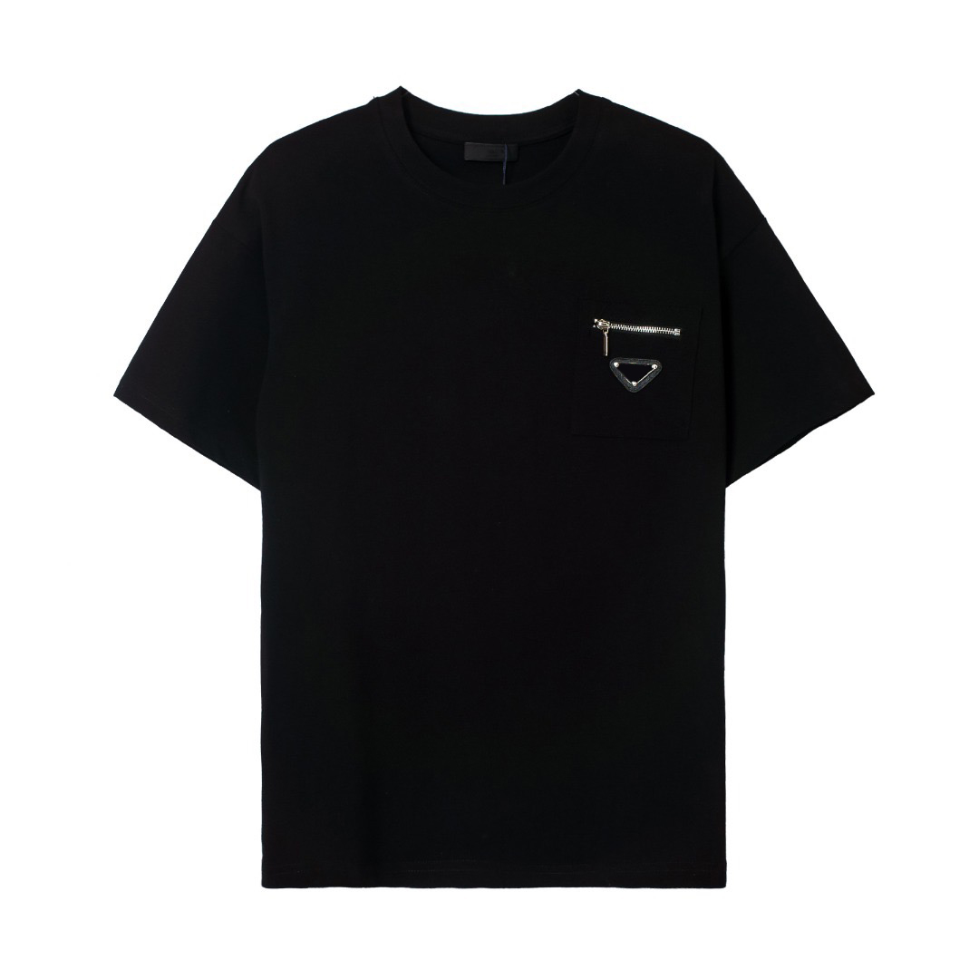 

Herren Damen Designer Men's T-Shirts Sommer Luxurys T-shirt Hip-Hop Frauen S Kurzarm 100% Baumwolle Casual Tees, Black