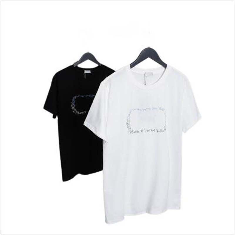 

2022 new designer T shirt male cotton short sleeve round collar summer youth multi-color fashion print casual thin style S-2XL#112, White