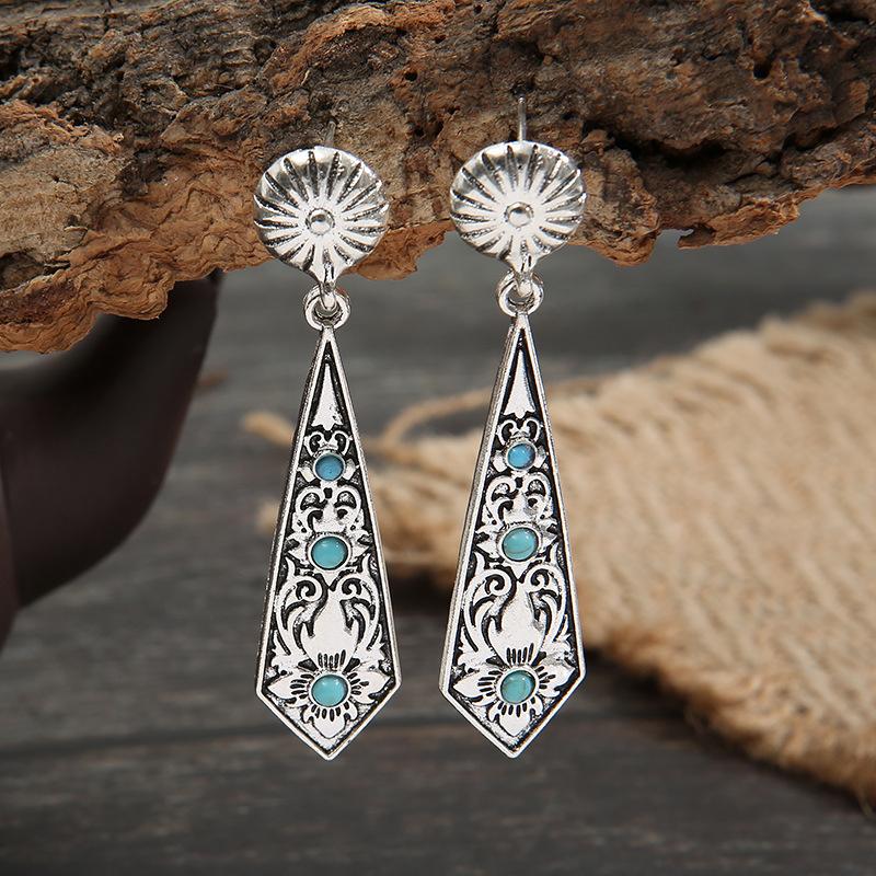 

Dangle & Chandelier Women Earrings Vintage Stud Bohemian Ethnic Western Jewelry Boho JewelryDangle