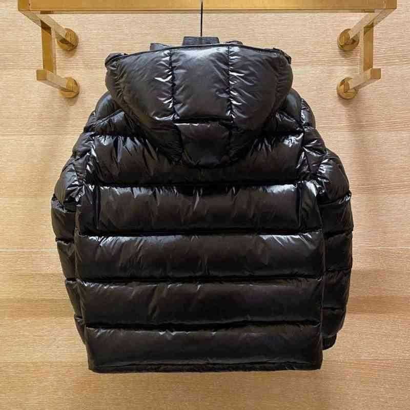 

Men's Jacket Winter Women's Down Monclair Designer Luxury Classic fashion Hip Hop hat pattern print coat Outdoor Warm Casual coat 00124 MAXY, Matte black