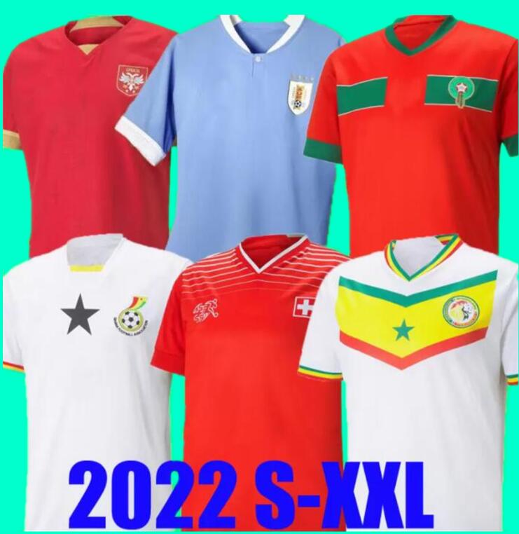 

2022 2023 Morocco soccer jerseys Senegal MANE Hakimi Ghana 22 23 Switzerland KOULIBALY maillot Serbia football uniforms shirts VLAHOVIC MITROVIC TADIC Uruguay, 2022 switzerland home 1