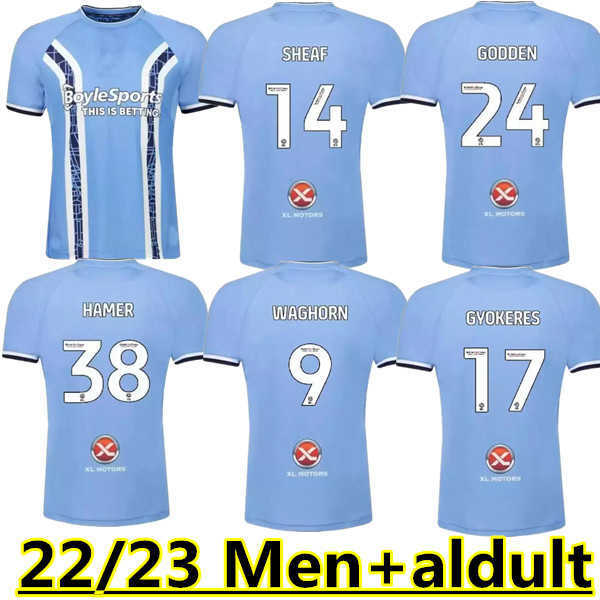 

22/23 Coventry City soccer jersey O Hare Sheaf Gyokeres Godden Hamer 2022 2023 home blue men kids kit football shirts tops camiseta de
