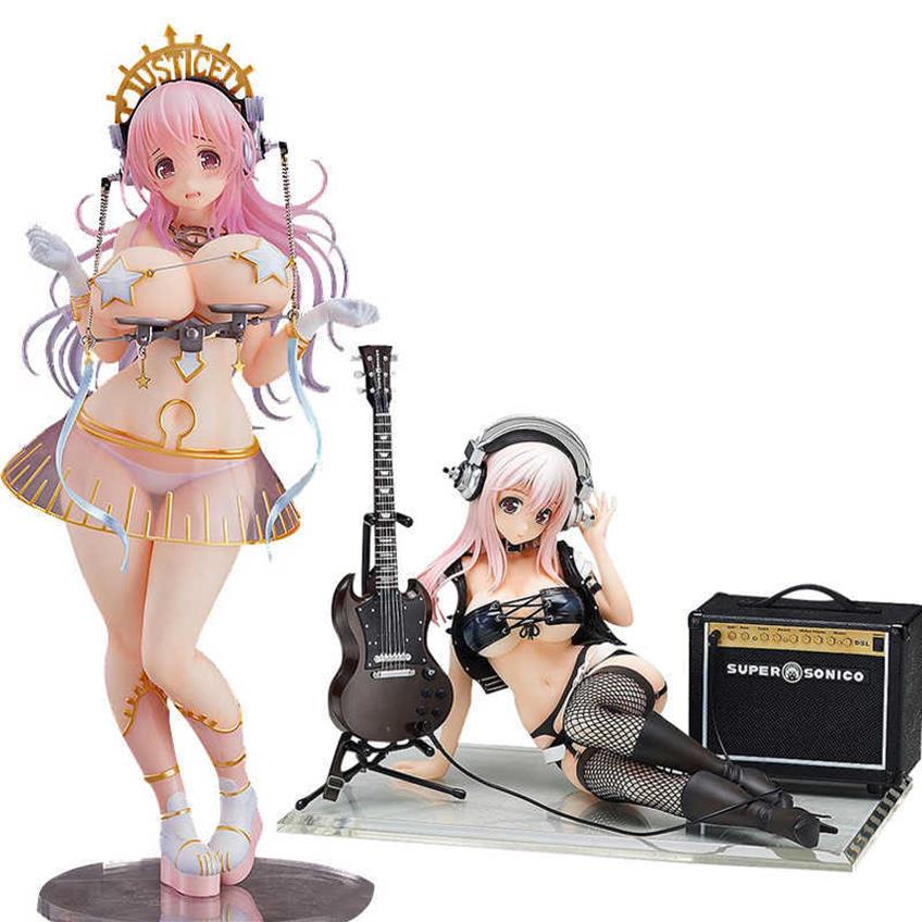 

Nitro Super Sonic Super Sonico After The Party PVC Action Figure toy Anime Sexy Girl Figure Model Toy child Collectible toy Doll Q229F, Hard no box