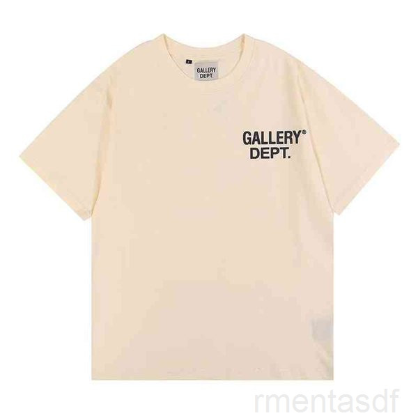 

Fashion Mens Gallerydept t Shirt Classic Letter Print Basic Shirts High Street Short Sleeve Men Women Lovers Loose Y66j 3S1, White
