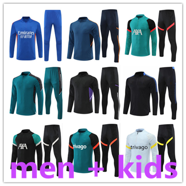 

kids and mens sports tracksuits men soccer football tracksuit training bottoms survetement foot homme hommes jogging tuta sportswear suits enfant