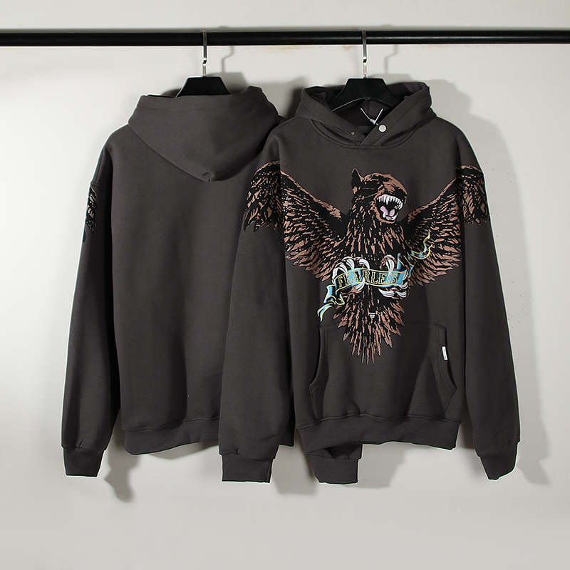 Sweat à capuche masculine Marque tendance à manches longues représenter les chiens d'aigle imprimé sweats à capuche pour hommes du conception de