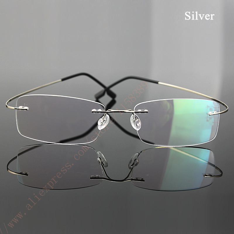 

Sunglasses Excellent Rimelss Memory-Titanium Flexible Eyeglasses Prescription Spectacles Presbyopic Hyperopia Far-sighted Reading GlassesSun