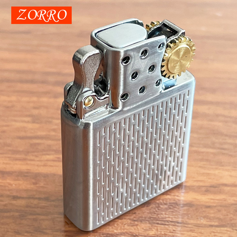 

Hong Kong Origional ZORRO Double Flame Windproof Lighter Movement Liner Jet Smoking Cigarette Cigar Inflatable Lighter Wholesa Suitable For Kerosene Engine