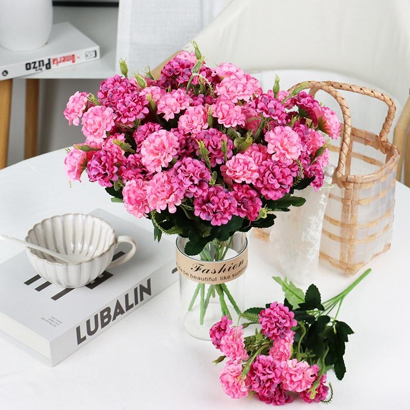 

Decorative Flowers & Wreaths Artificial 12.2 Inch Silk Hydrangea With Stems For DIY Wedding Bridal Bouquet Party Office Home Table Centerpie, Bf-17gradient pink