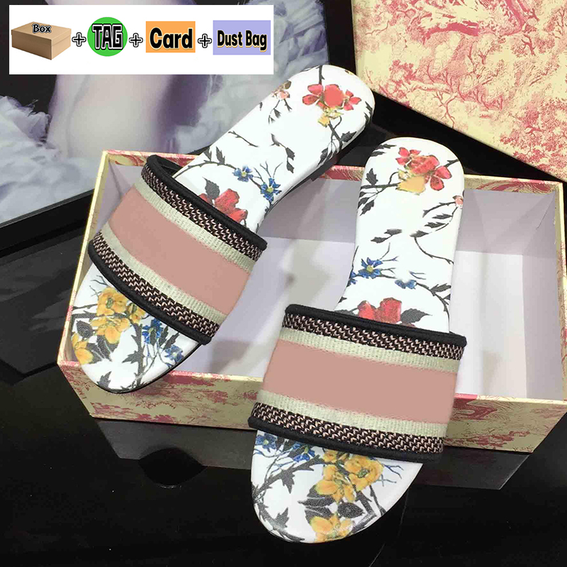 

Top quality Paris Italy Dway Slippers Flip-Flop Sandals Designers Slides Summer Sandal Beach Slide women Shoes flat Cotton Designer Fluffy fur Slipper with box, Double box