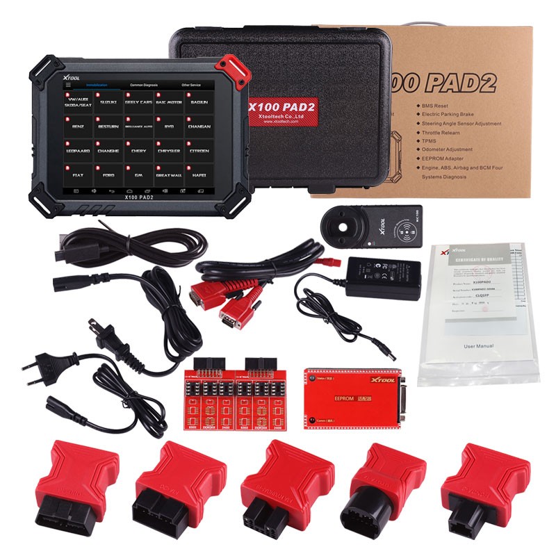 

XTOOL X-100 PAD2 Pro Car Key Programmer Support 4th & 5th IMMO Full Version Auto Diagnostic Tool X100 PAD2 with KC100