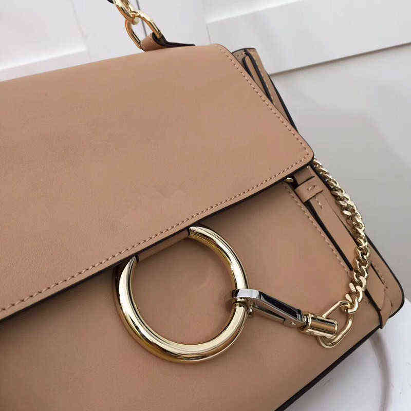

7A+Newset Lady Suede Chain Handbag Circle Ring Shoulder Bags Women Flap Chain Crossbody Bag Lady Handbags Messenger Purse, As picture 1
