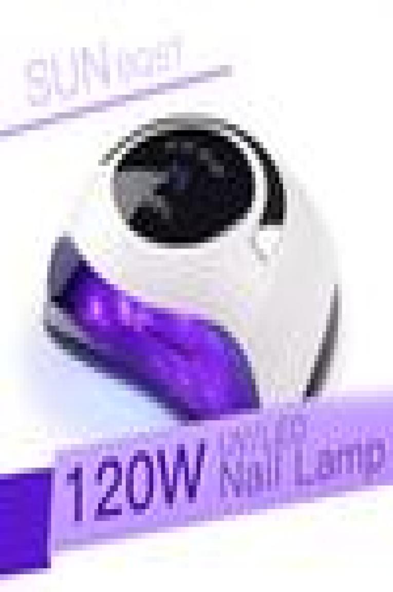 

SUN BQ5T 120W UV LED Lamp Nail Dryer Manchine LCD Display LED Dryer Nail Lamps Curing Gel Polish Auto Sensing Lamp For Nails New, Us plug