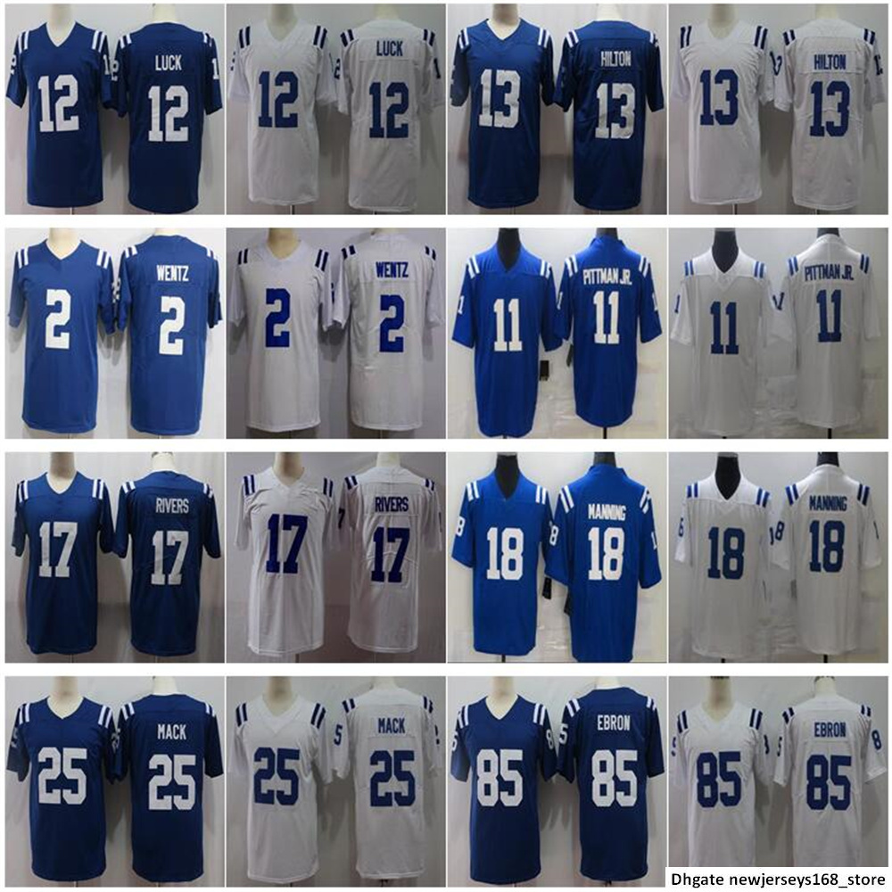 

2022 Custom Stitched Indianapolis Men Football Philip Rivers T.Y. Hilton Carson Wentz Darius Leonar Quenton Nelson Limited Colt jerseys