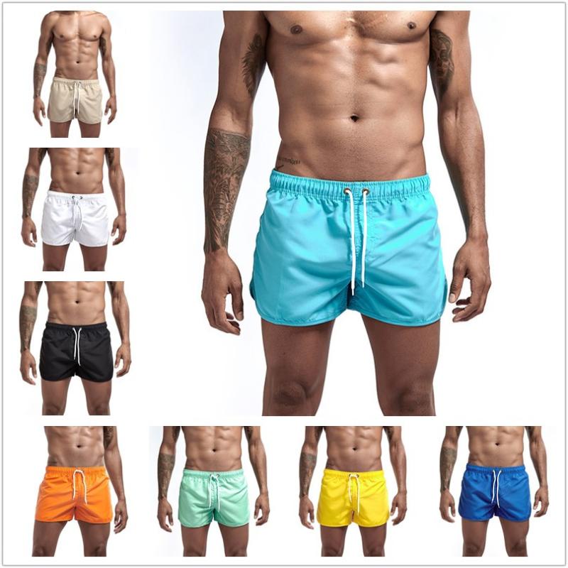 

Men's Shorts Swimwear Men Swimsuit Swimming Swim Trunks Summer Bathing Beach Wear Surf Sports De Praia Homen SwimsuitMen's, Black