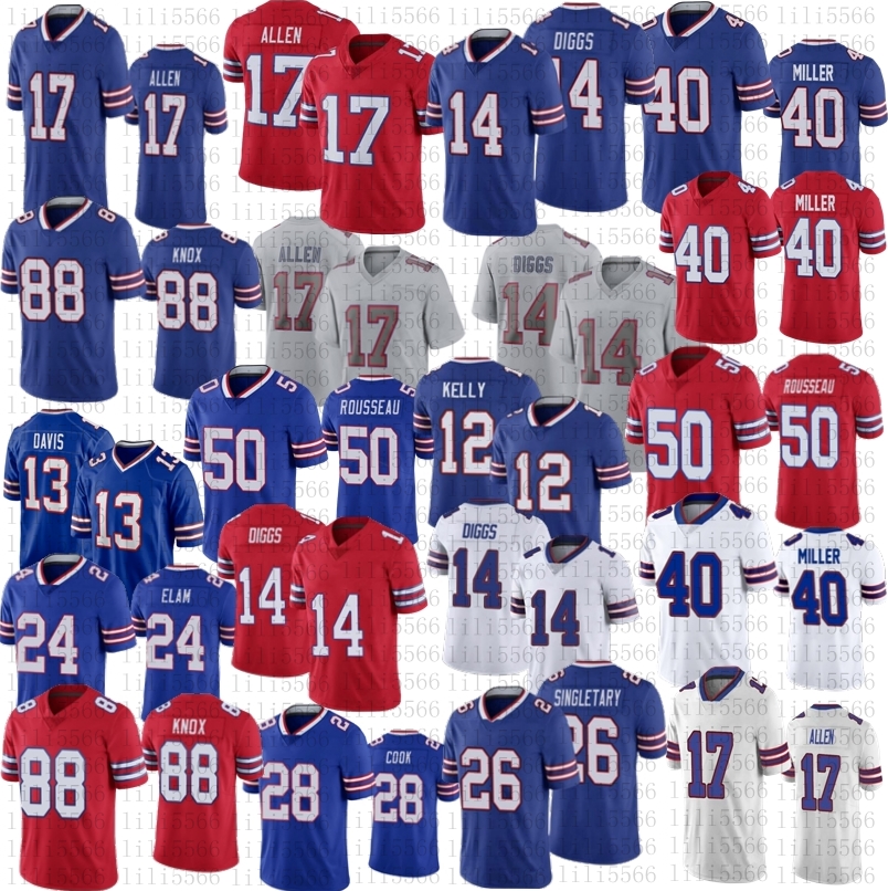 

Josh Allen Buffalos Von miller Football MEN WOMEN YOUTH Billes Gabriel Davis Jerseys Stefon Diggs Cook Kaiir Elam Dawson Knox Gregory Rousseau Kelly Singletary, As