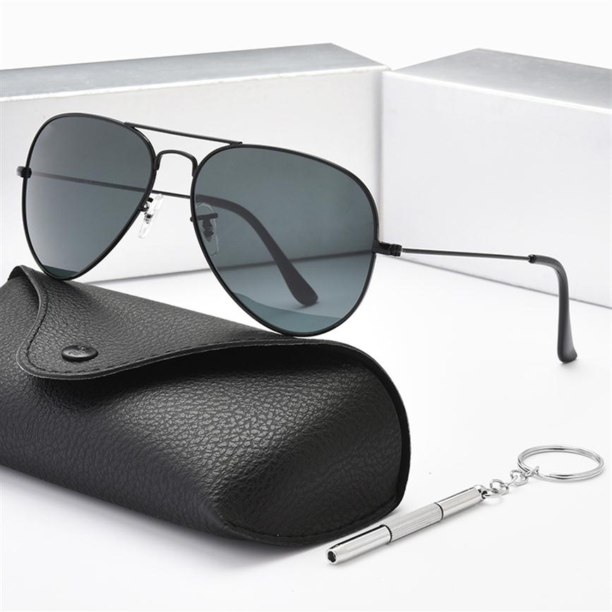Luxury Men Classic Pilot Designer Sunglasses HD Polarized Sun Glasses Driving Fishing Eyewear For Men Women UV400 Protection215B