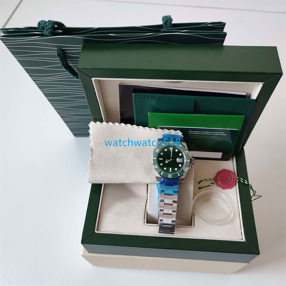 

GW Factory Produced Mens Watch 116610 40MM GREEN DIAL Stainless Steel GREEN BEZEL BOX/CARD Experience Sapphire Luminous waterProof Wristwatch