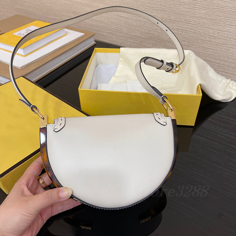 

AAAAA F Pruses Card Holder Bags Leather Handbags Designer Luxury bags Woman Lady Original Shoulder Crossbody Fashion Wholesale Cowhide New Style Moon Light, White