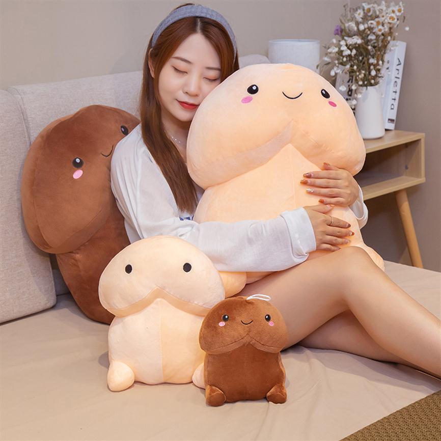 

10 20cm Lifelike Penis Plush Toy Stuffed Dick Trick Doll Simulation Penis Bag Pendant Plush Pillow Sexy Toy Gift Lovers231d, Expression pink