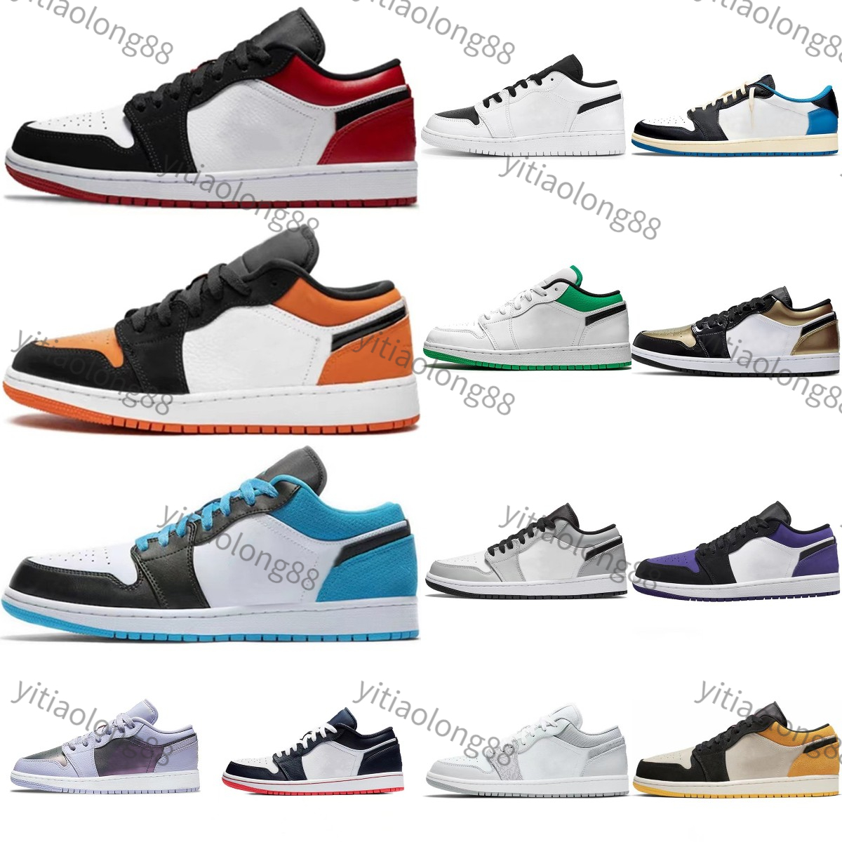 

'10-15 Day Delivery Men's Ladies Shoes 1s Black UNC Grey Fog Coast Syracuse Vintage Naval University Red Georgetown Trail Men's Sneakers Casual Jogging Walking., Box