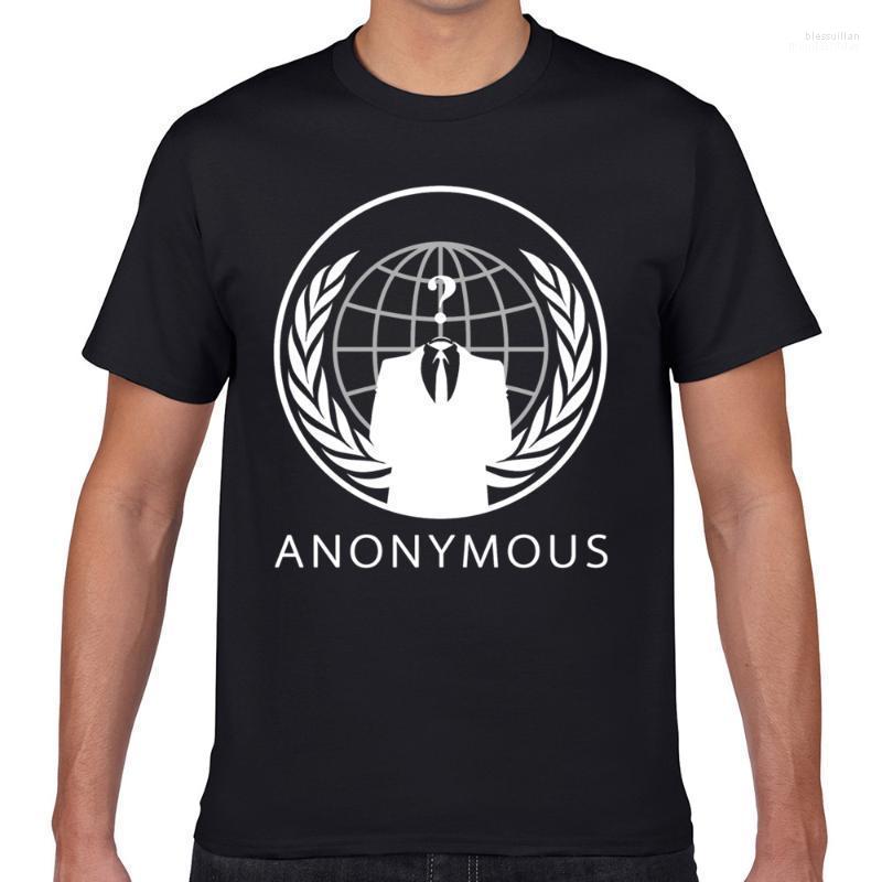 

Men' T-Shirts Tops T Shirt Men Anonymous 1 White Sexy Harajuku Geek Cotton Male Tshirt Bles22, Yellow