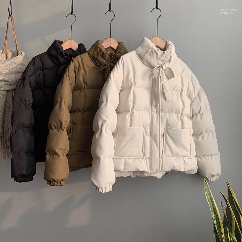 

Women's Down & Parkas 2022 Winter Short Bread Cotton-Padded Clothes Thick Loose Cotton Coat KoreanThermal Puffer Jacket Parka Luci22, Beige