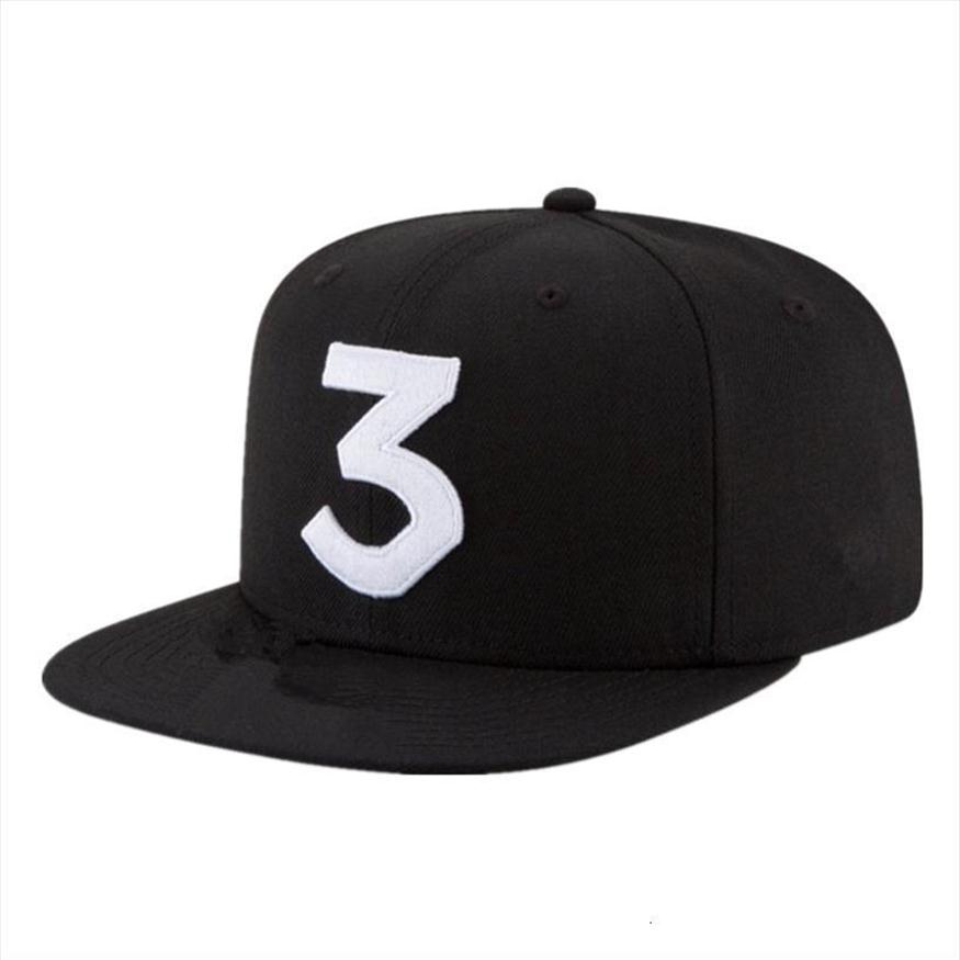 

Chance 3 Rapper Baseball Cap Letter Embroidery Snapback Caps Men Women Hip Hop Hat Street Fashion Gothic Gorros2538, Red 3