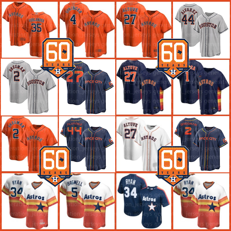 

Houston 27 Jose Altuve Astros Jersey Baseball Alex Bregman Zack Greinke Carlos Correa Yuli Gurriel Jeff Bagwell Michael Brantley Myles Straw Kyle Tucker Meyers, Custom cool base men jersey