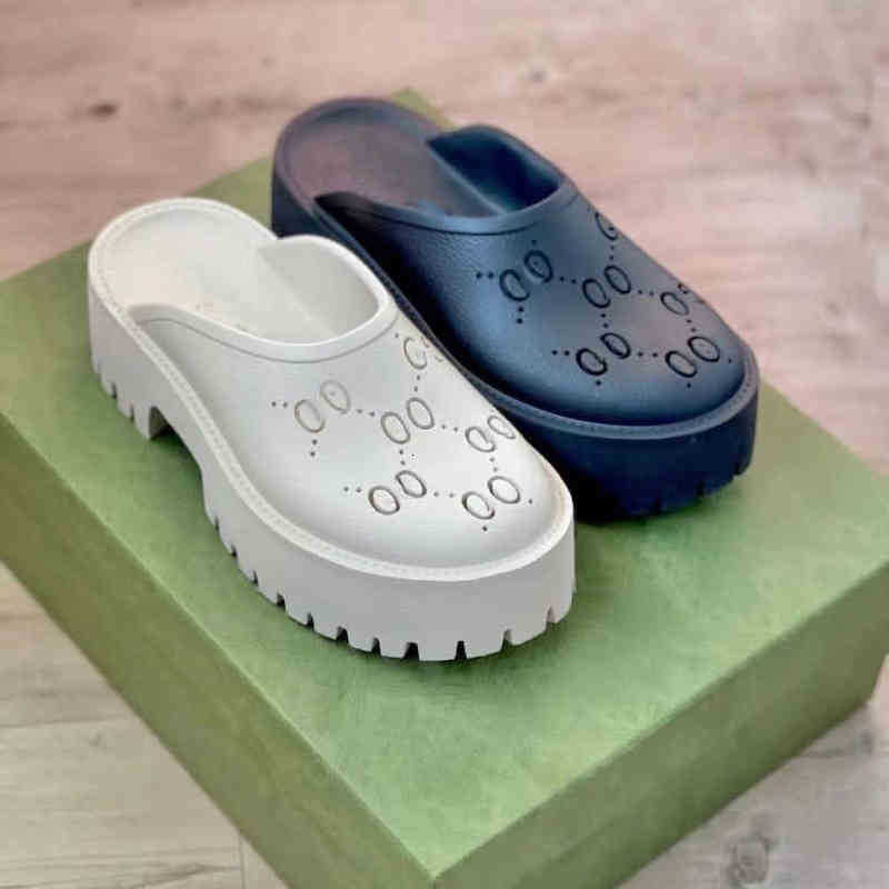 

Sandals on Men's slip sandal Women's platform perforated G sandals Candy colors Clear High Heel Top designer womens slippers NO311 0BYR, 2# shoe box