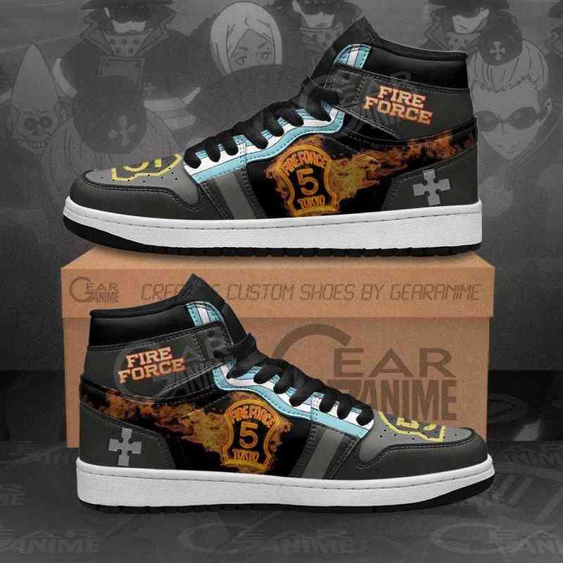 

Fire Force Company 5 Sneakers Custom Anime Shoes, Others