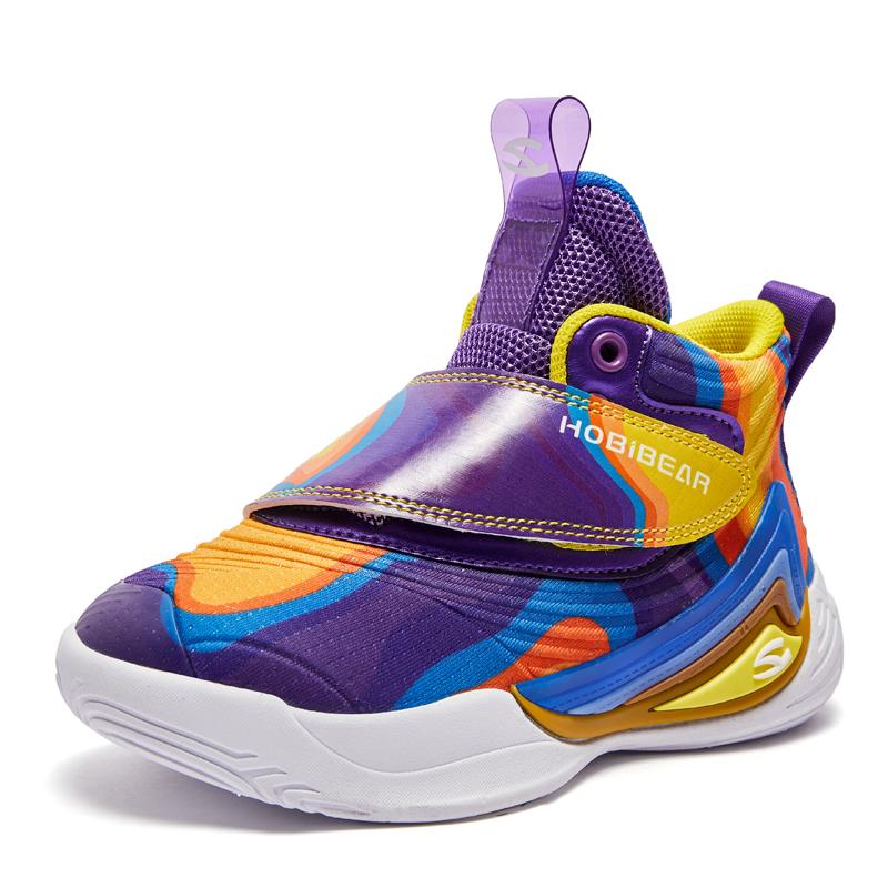 

Athletic & Outdoor Boys Children Non-Slip Wear-Resistant Cushioning Basketball Shoes Magic Classic High-Top Spring AutumnAthletic AthleticAt, Blue