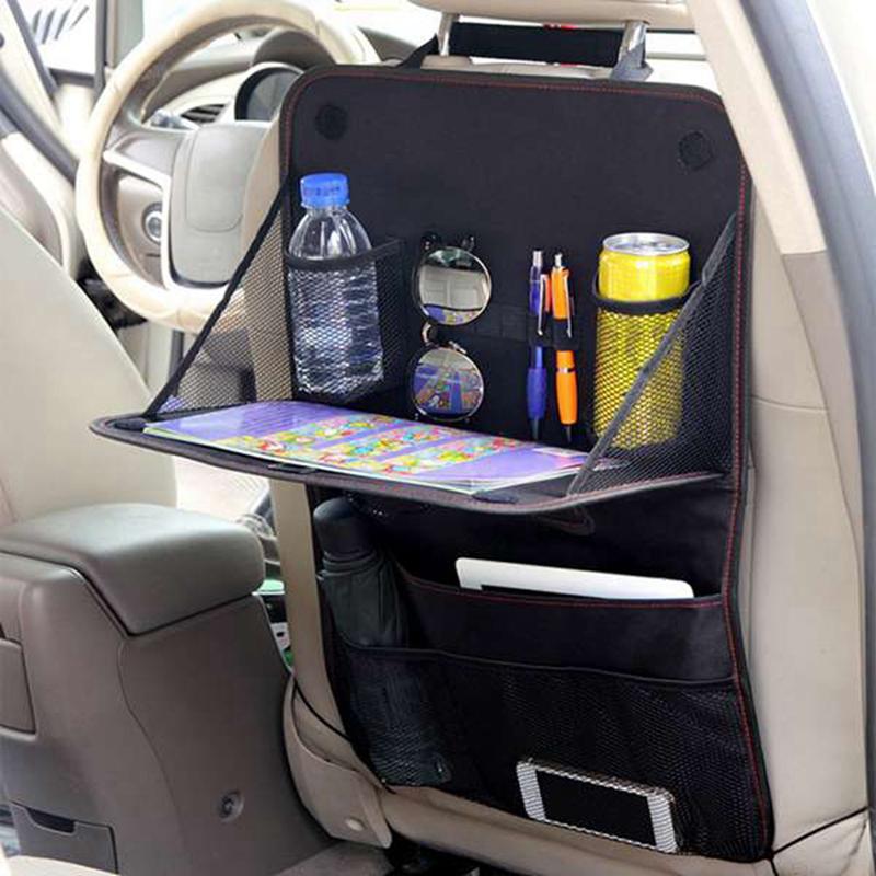 

Car Organizer Interior Seat Back Storage Bag Foldable Dining Table Tray Travel BagCar
