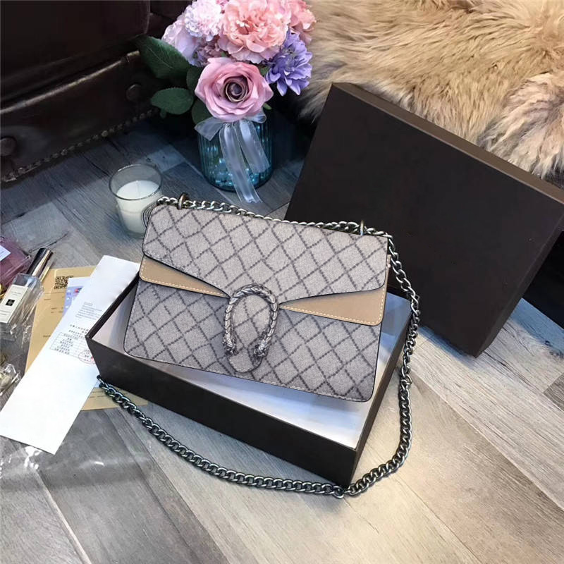 

Classic Designer Women Evening Bags Fashion Diagonal Shoulder Bag Retro Chains Leather Handbags Lady Letters Printed Totes Crossbody Clutch Bagpalace with box, Extra box