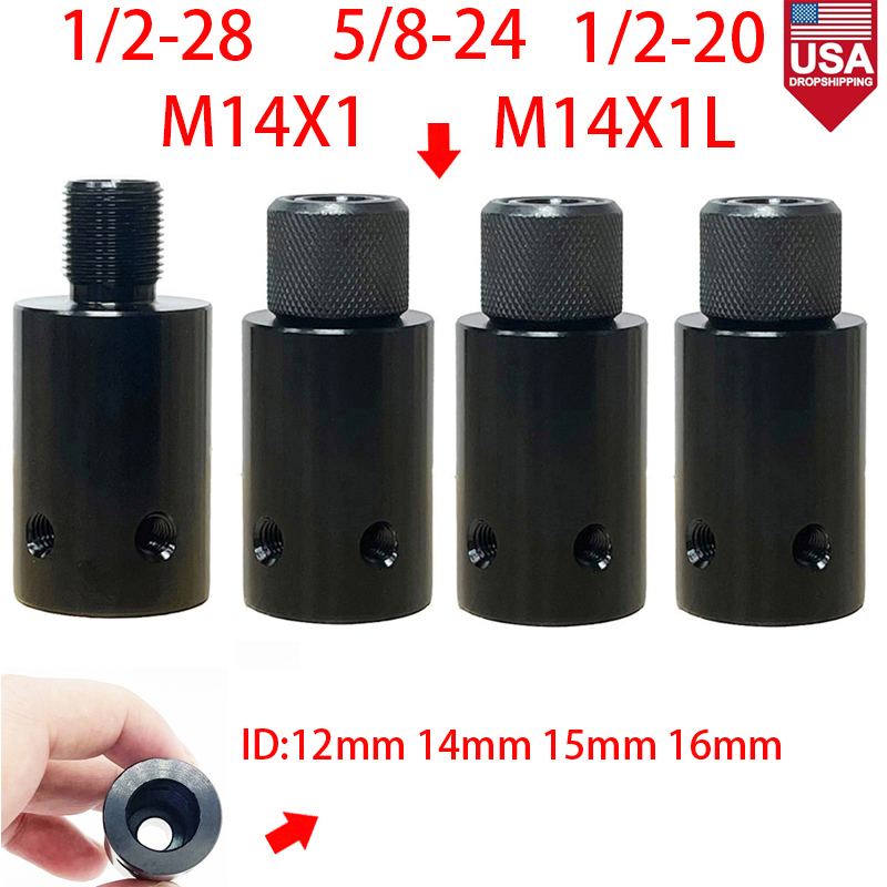 

Fuel Filter 1/2-28 5/8-24 1/2-20 M14X1 M14X1L Barrel End Threaded Adapter for 12 14 15 16mm Diameter for Solvent Trap NAPA 4003 WIX 24003