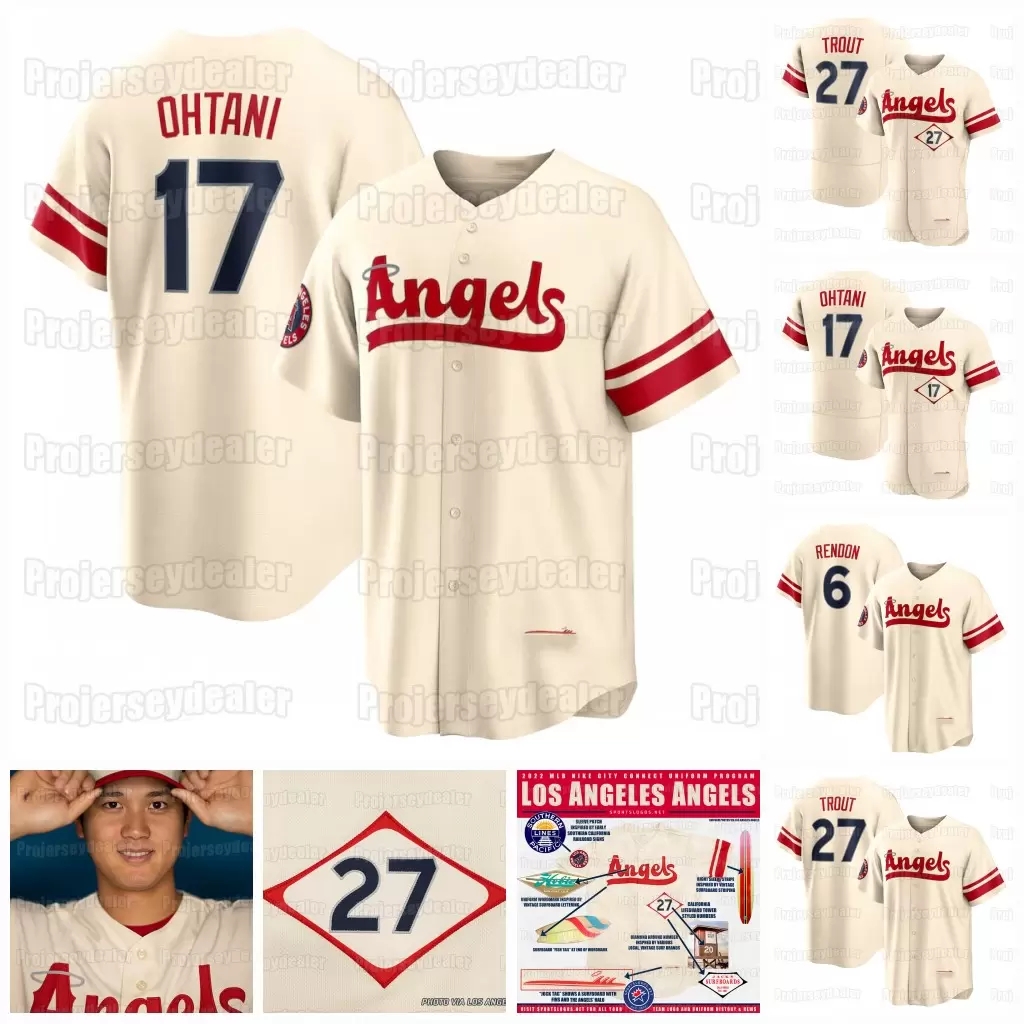 

Los Angeles 17 Shohei Ohtani 2022 City Connect Jersey Mike Trout ANGELS Tim Salmon Jared Walsh Brandon Marsh Jo Adell Anthony Rendon Tyler Wade Max Stassi Velazquez, Grey womens s-xxl