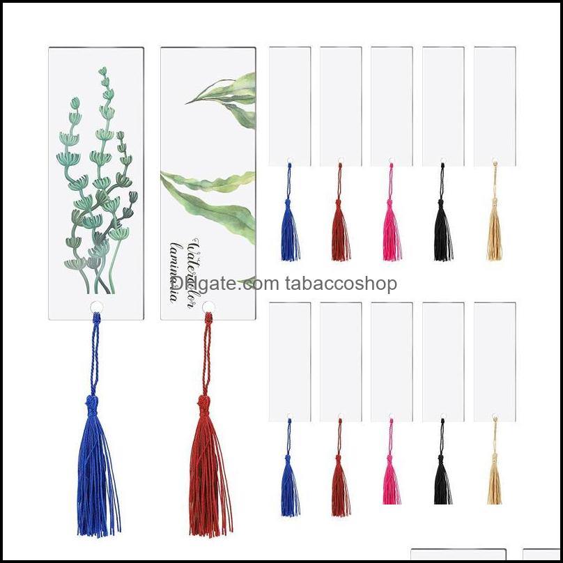

Bookmark Desk Accessories Office School Supplies Business Industrial 40 Pcs Acrylic Blank Clear Diy Unfinished Mini Book Markers With Colo