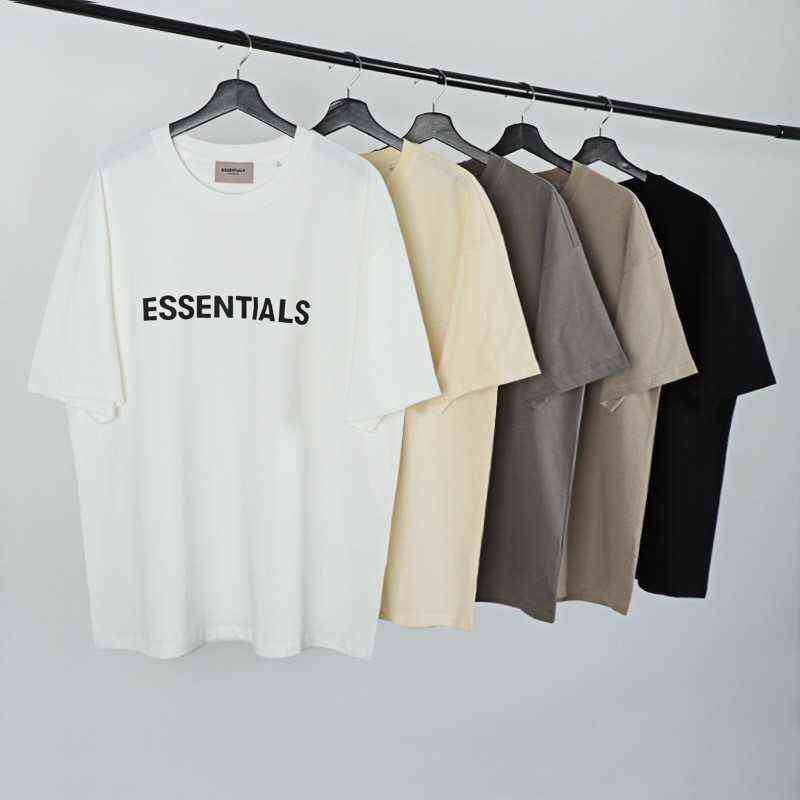 Fashion Essentials Designer Couples t shirts Fog Double Thread Men's Short Sleeve Summer High Street Loose Casual T-shirt
