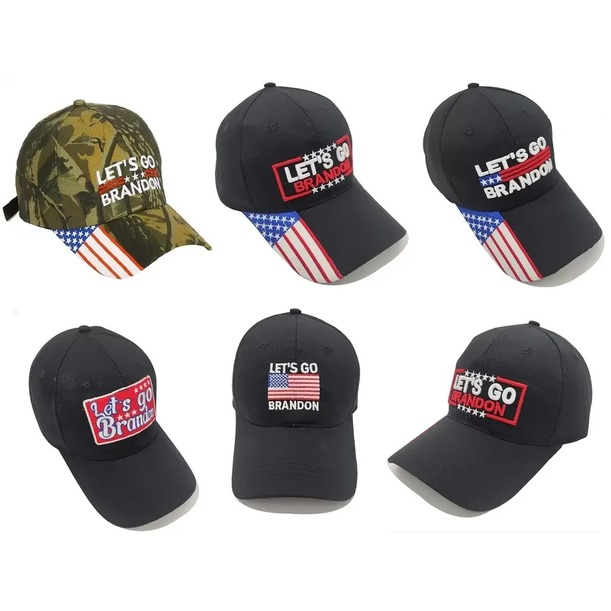 

Newest Large Let's Go Brandon Cotton Baseball Cap Warm Campaign Hat T0406