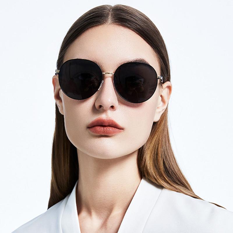 

Sunglasses Polarized Lightweight Fashion Big Metal Frame Sun Protection For Women Men Special Beach FS99