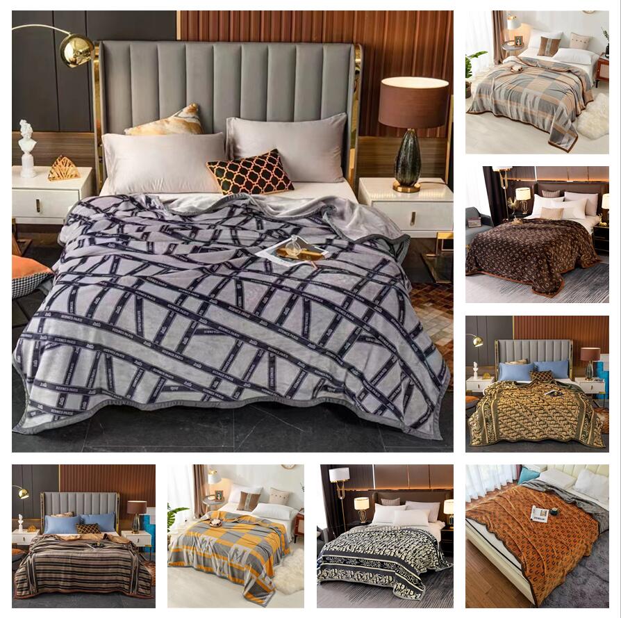 

Delicate 10 Designs Thicker Designer Warm Felt Blanket 150X200cm Felt Conditioning Car Travel Bath Soft Winter Throw Blankets HT1619