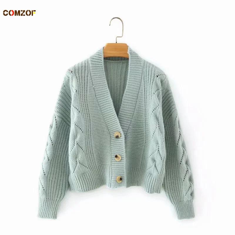 

Women's Knits & Tees Arrival Women Cardigan Long Sleeve 2022 Autumn Coats Knitting Tops Clothing Loose Sweaters Sueters De Mujer, White