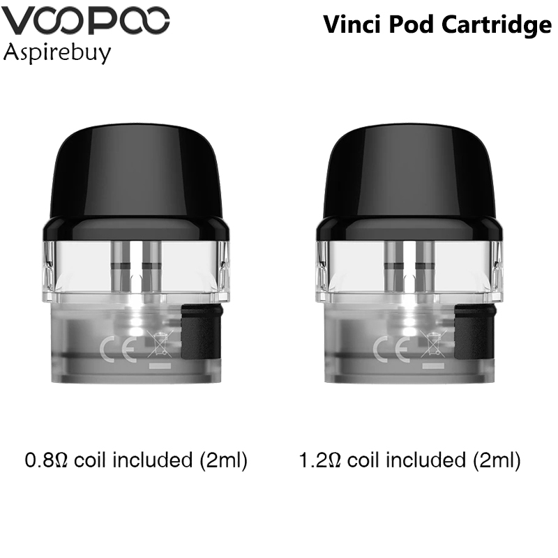 

VOOPOO Vinci Pod Cartridge 2ML 3pcs/pack 0.8ohm/1.2ohm Coil Fit For VINCI Q Kit Electronic Cigarette Authentic
