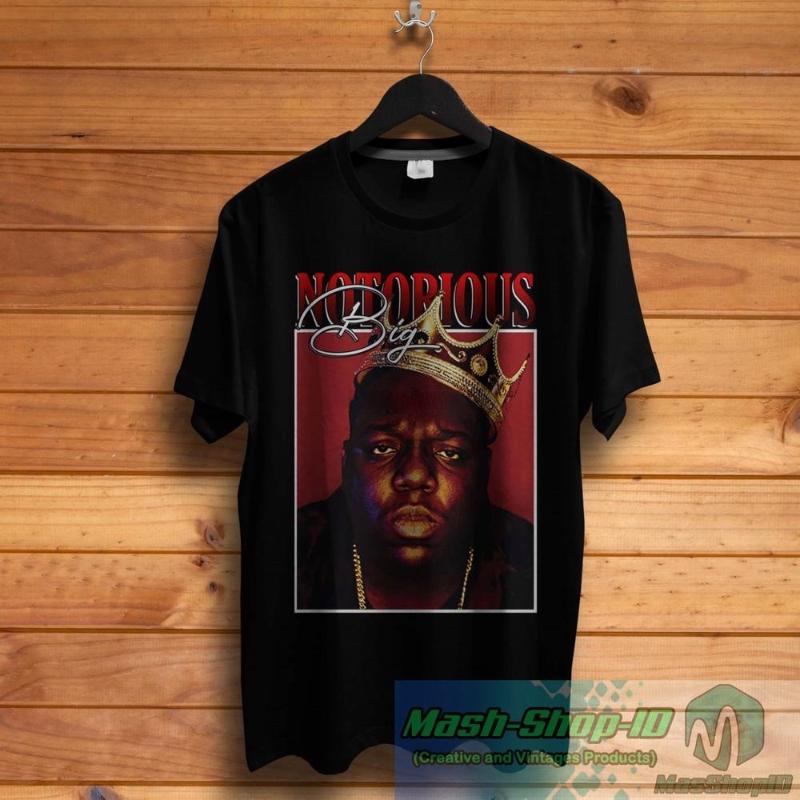 

Men's T-Shirts Notorious Big Vintage T Shirt Hypebeast Inspiring Tees Christmas Gift BIGGY BIGMen's, 0301532-navy blue